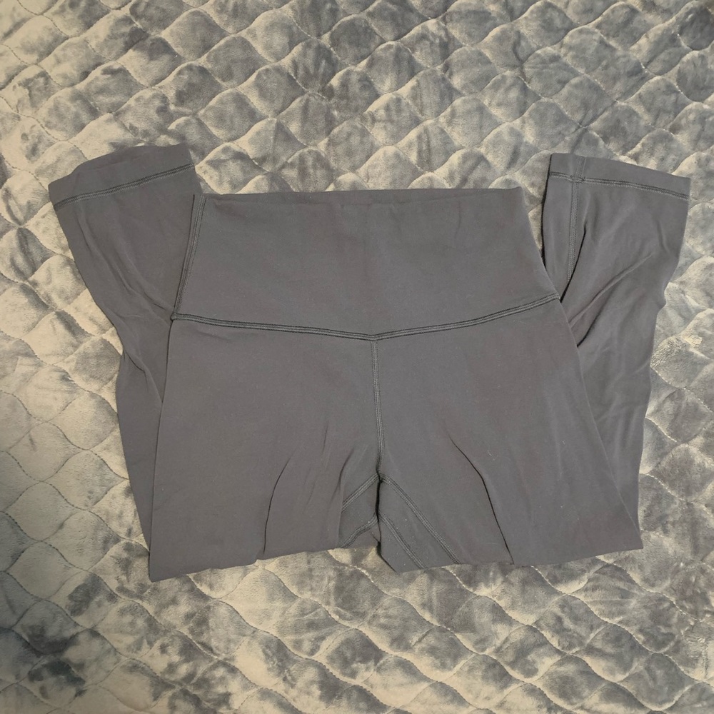 Lululemon Align High Rise Crop Legging Size 6 Slate Blue